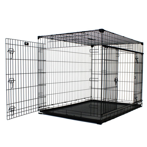 Tucker Murphy Pet™ Seaforth Sliding Double Door Pet Crate & Reviews